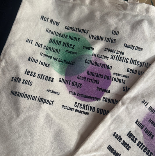 "Manifest" Tote bag